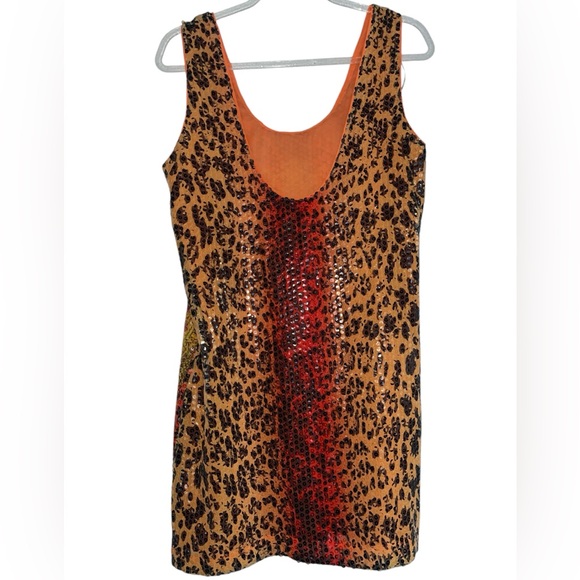 NWT Versace x H&M Stampa Sequin Sunset Mini Dress - Picture 6 of 12